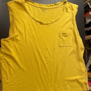 Madewell Mustard Yellow Tank Size L
